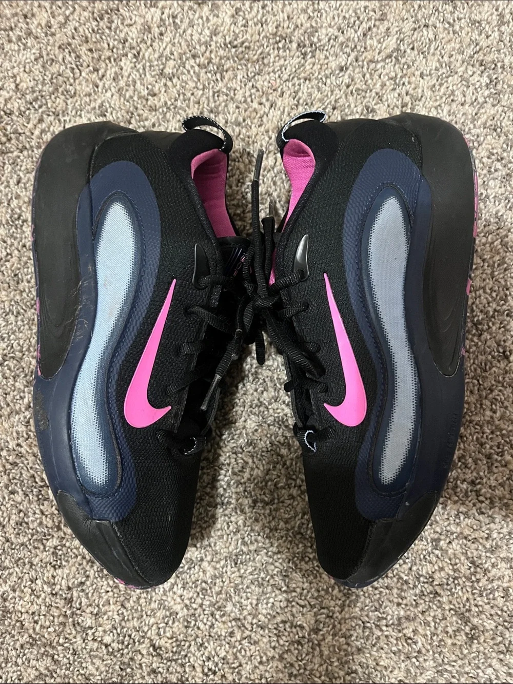 Nike Big Kids Black, Pink & Blue IsoFly Sneakers